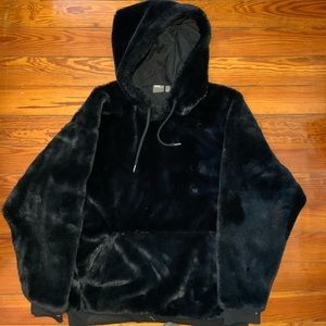 *new* faux fur hoodie